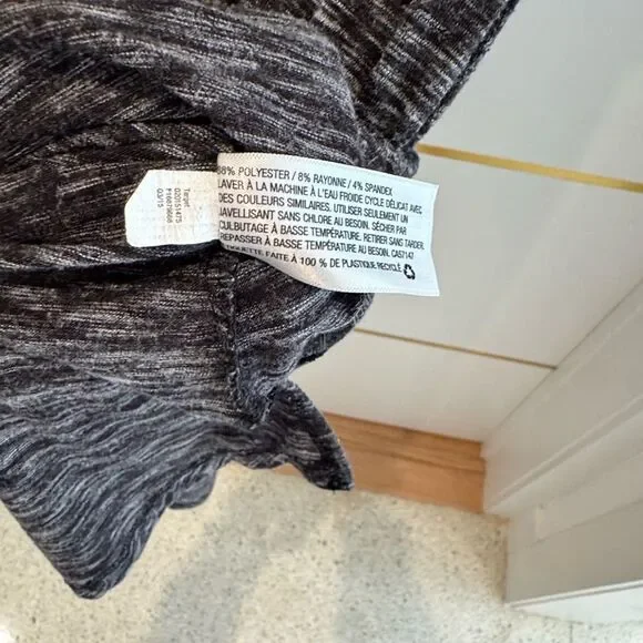 GILLIGAN & O'MALLEY heather gray short sleeve dress drawstring dress XS - Picture 3 of 9